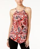 Inc International Concepts Paisley-print Halter Top, Only At Macy's