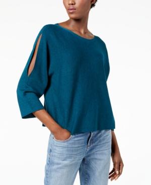 Eileen Fisher Wool Split-sleeve Sweater, Regular & Petite
