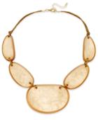 Inc International Concepts Gold-tone Taupe Statement Necklace, Only At Macy's