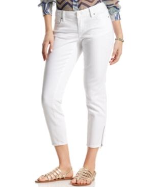 Dkny Jeans Petite Jeans, Skinny Cropped, White Wash
