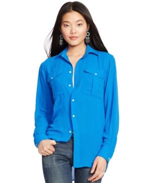 Polo Ralph Lauren Relaxed-fit Button-front Blouse