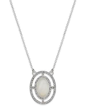 Inc International Concepts Silver-tone Imitation Mother Of Pearl Pendant Necklace, Only At Macy's