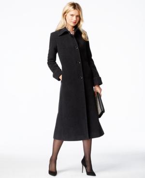 Jones New York A-line Maxi Walker Coat