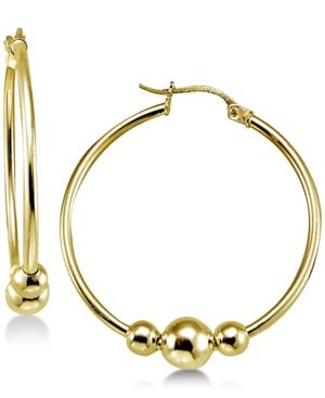 Giani Bernini Beaded Hoop Earrings, Created For Macy's