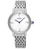 Seiko Women's Crystal Stainless Steel Bracelet Watch 29.4mm