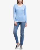 Dkny Metallic-trim T-shirt