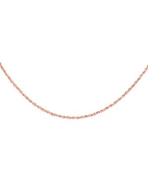 14k Rose Gold 18 Perfectina Chain Necklace