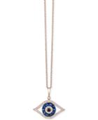 Bella Bleu By Effy Diamond Evil-eye Pendant Necklace (1/3 Ct. T.w.) In 14k Rose Gold