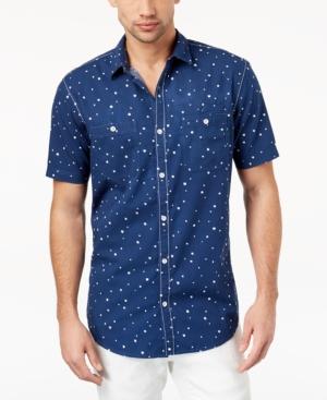 Inc International Concepts Men's Speckle-print Seersucker Shirt, Created For Macy's