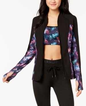 Jessica Simpson The Warm Up Juniors' Active Mesh-panel Track Jacket