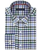 Tommy Hilfiger Men's Classic/regular Fit Blue Check Dress Shirt