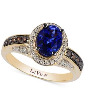 Le Vian Chocolatier Tanzanite (1 Ct. T.w.) And Diamond (1/3 Ct. T.w.) Ring In 14k Gold