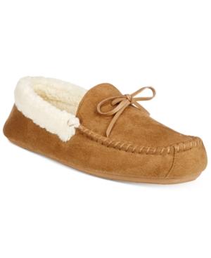 Club Room Men's Memory Foam Slippers, Aaron Sherpa-lined Moccasins