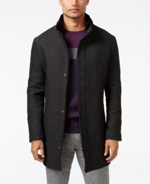Alfani Men's Mock Collar Textured Top Coat, Only At Macy's