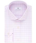Ryan Seacrest Distinction Men's Slim-fit Non-iron Orchid Check Dress Shirt, Only At Macy's