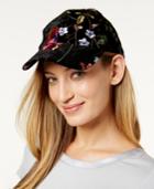 Steve Madden Velvet Buds Baseball Cap