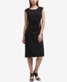 Dkny Ruched Sheath Dress, Created For Macy's