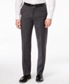 Ryan Seacrest Distinction Solid Grey Modern Fit Pants