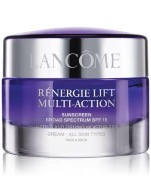 Lancome Renergie Lift Multi Action Moisturizer Cream Spf 15 All Skin Types, 2.6 Oz