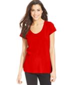 Style & Co. Scoop-neck Basic Tee, Only At Macy's