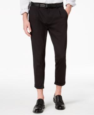 Kenneth Cole New York Men's Pleated Cropped Chinos