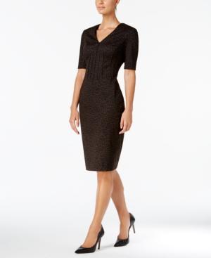Calvin Klein Animal-print Ponte-knit Dress