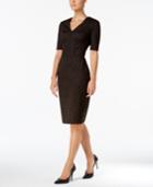 Calvin Klein Animal-print Ponte-knit Dress