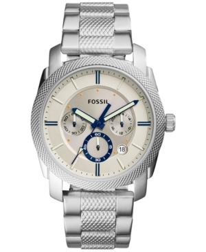 Fossil Men's Chronograph Machine Stainless Steel Bracelet Watch 45mm Fs5324