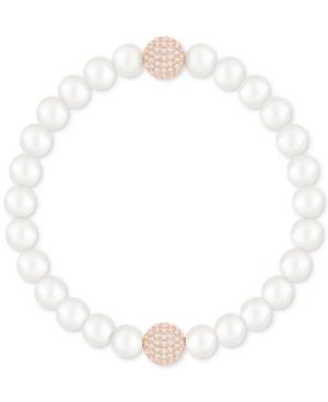 Swarovski Remix Collection Pave & Imitation Pearl Flex Bracelet