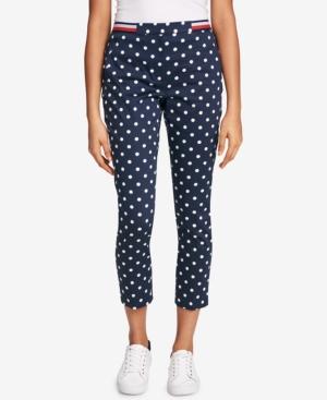 Tommy Hilfiger Dot-print Elastic-waist Pants, Created For Macy's