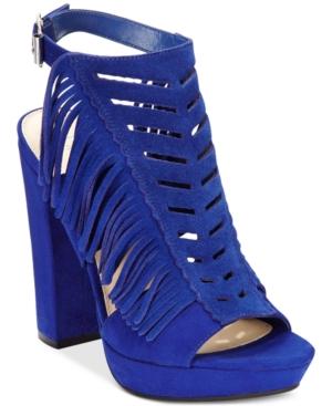Bar Iii Nero Fringe Dress Sandals, Only At Macy's Women's Shoes