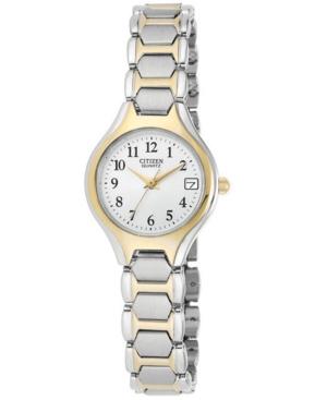 Citizen Women's Two Tone Stainless Steel Bracelet Watch 23mm Eu2254-51a