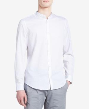 Calvin Klein Men's Band-collar Classic Fit Shirt
