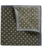 Boss Men's Polka Dot Wool Pocket Square