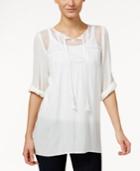 Kut From The Kloth Split-neck Peasant Tunic