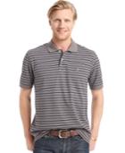 Izod Big And Tall Short Sleeve Striped Polo