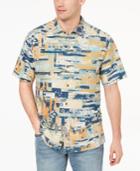 Tommy Bahama Men's Destination New York Graphic-print Silk Shirt
