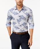 Tasso Elba Men's Paisley Long-sleeve Classic-fit Shirt, Only At Macy's