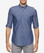 Calvin Klein Men's Slim-fit Long-sleeve Chambray Shirt