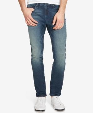 Kenneth Cole Reaction Men's Straight-fit Stretch Dark Indigo Jeans