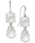 Charter Club Silver-tone Crystal Drop Earrings, Only At Macy's
