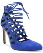 Chelsea & Zoe Paiton Cage Lace-up Booties Women's Shoes