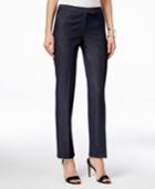 Tahari Asl Straight-leg Chambray Pants