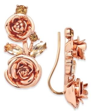 Kate Spade New York Rose Gold-tone Multi-stone Ear Crawler Earrings