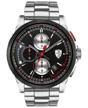 Scuderia Ferrari Men's Chronograph Formula Italia S Stainless Steel Bracelet Watch 46mm 0830317