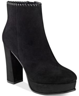 Marc Fisher Natasia Platform Block-heel Ankle Booties Women's Shoes