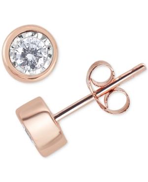 Diamond Bezel Stud Earrings (1/2 Ct. T.w.)
