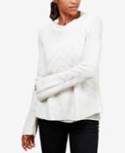 Lucky Brand Nico Chiffon-hem Sweater