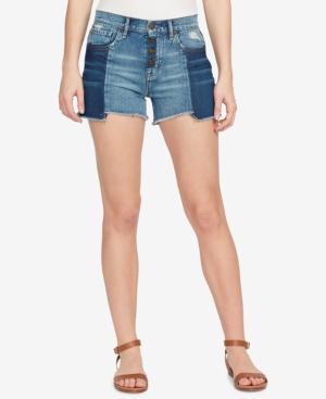 William Rast Cotton Colorblocked Shorts