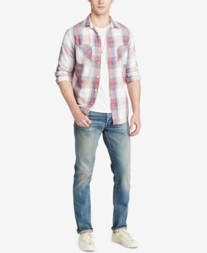 Denim & Supply Ralph Lauren Men's Plaid Cotton Twill Shirt